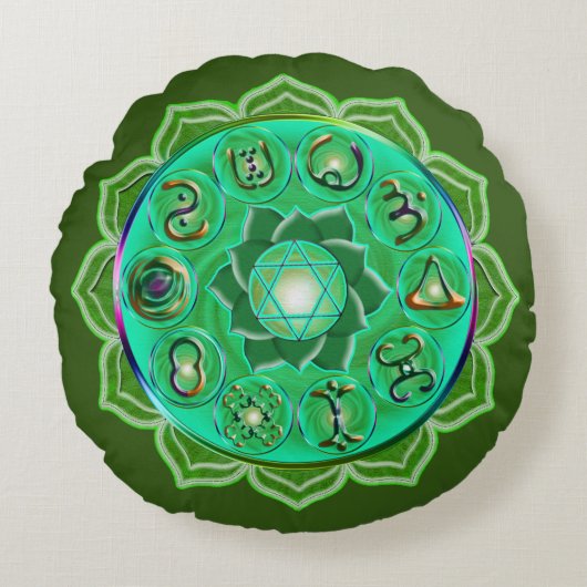 ハートチャクラトートバッグ ラウンドクッション (正面)