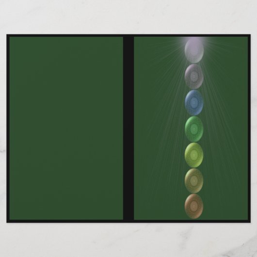 ハートチャクラ3折パンフレットのチラシ (正面)