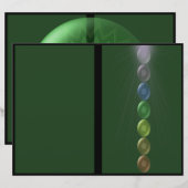 ハートチャクラ3折パンフレットのチラシ (正面/裏面)