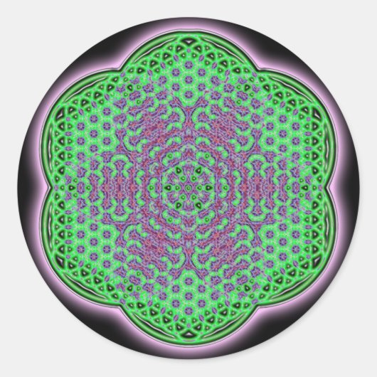 ハートチャクラ ラウンドシール (正面)