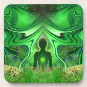 ハートチャクラ – 隠れた世界のシンボル コースター (正面)