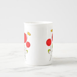ハートチューリップスペシャルティマグカップ ボーンチャイナマグカップ