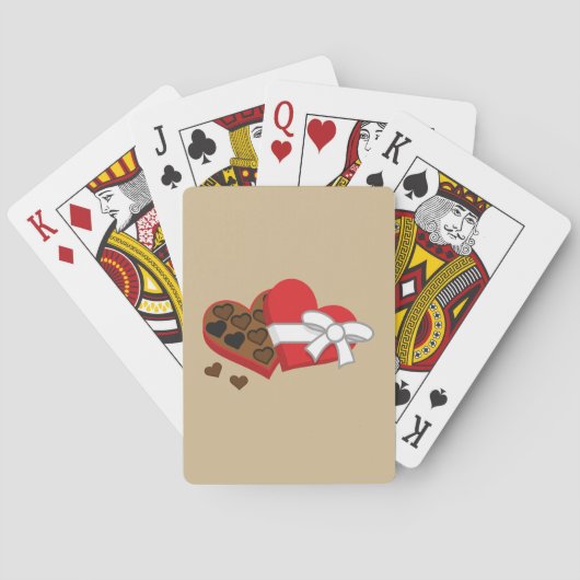 ハートチョコレートギフトボックス – バレンタインデー遊ズ トランプ (裏面)
