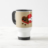 ハートチョコレートギフトボックス – バレンタインデー トラベルマグ (正面左)