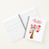 ハートツリーお洒落valemtines ノートブック (内部)