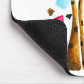 ハートツリーお洒落valemtines マウスパッド (コーナー)