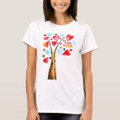 ハートツリーお洒落valemtines tシャツ (正面)