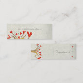 ハートツリーかわいい名刺 スキニー名刺 (正面/裏面)