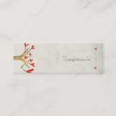 ハートツリーかわいい名刺 スキニー名刺 (裏面)