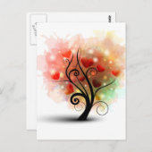 ハートツリーはがき ポストカード (正面/裏面)