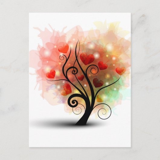 ハートツリーはがき ポストカード (正面)