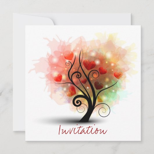 ハートツリーへの招待 招待状 (正面)