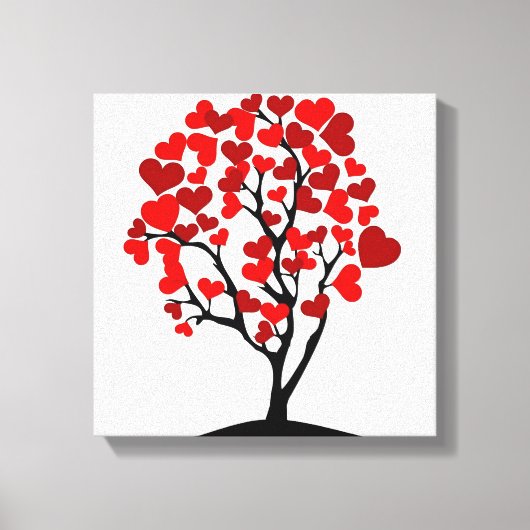 ハートツリーキャンバス キャンバスプリント (正面)