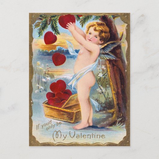 ハートツリーバレンタイン葉書 シーズンポストカード (正面)