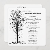 ハートツリーブライダルシャワー 招待状 (正面/裏面)