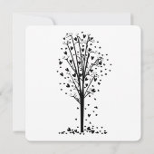 ハートツリーブライダルシャワー 招待状 (裏面)