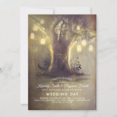 ハートツリーメイソンジャイルライツカントリー素朴ウェディング 招待状 (正面)