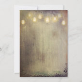 ハートツリーメイソンジャー ライト ラスティック カントリー ウェディング 招待状 (裏面)