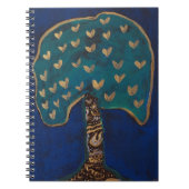 ハートツリーラブ魔法イラストレーションノート ノートブック (正面)