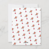 ハートツリー図解入りの、写真付きのバレンタインホリデーカード シーズンカード (裏面)