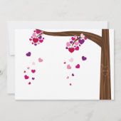 ハートツリー婚約パーティ 招待状 (裏面)