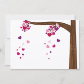 ハートツリー婚約パーティ 招待状 (裏面)