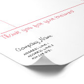 ハートツリー請求書シート ポスター (角)