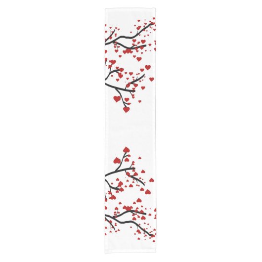 ハートツリー ショートテーブルランナー (正面)