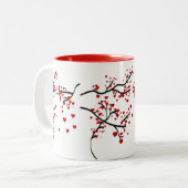 ハートツリー ツートーンマグカップ (正面左)