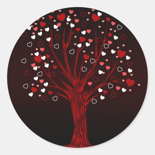 ハートツリー ラウンドシール (正面)