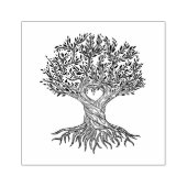 ハートツリー（ルーツ） ラバースタンプ (インプリント)