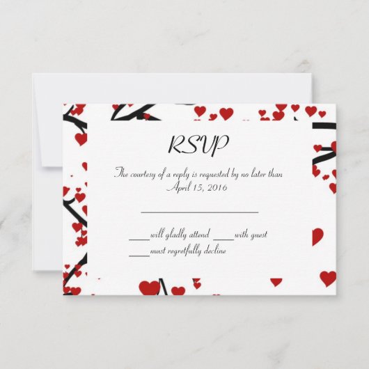 ハートツリー 出欠カード (正面)