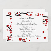 ハートツリー 招待状 (正面/裏面)