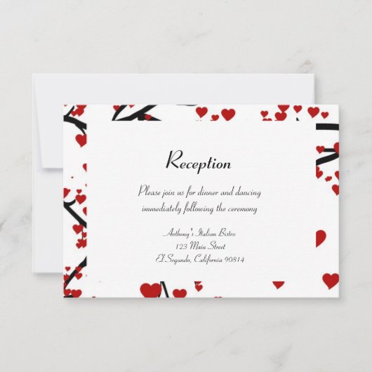 ハートツリー 招待状 (正面)