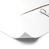 ハートツリー - 100人のゲストブック代替 ポスター (角)