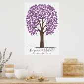 ハートツリー – 150シグネチャーゲストブック代替 ポスター (キッチン)