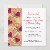 ハートディナー＆カクテル バレンタインデーの招待状 招待状 (正面)