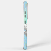 ハートデザインと銀河系S21+ケース用ホワイトローズ SAMSUNG GALAXYケース (右側面)