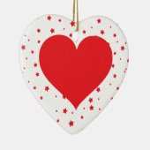ハートデザインカスタマイズ – お客様自身 セラミックオーナメント (右)