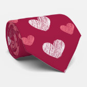 ハートデザインメンズネクタイ ネクタイ (ロール)