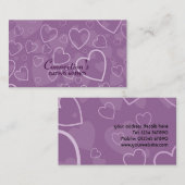 ハートデザイン名刺 名刺 (正面/裏面)