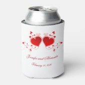 ハートデザイン結婚式の引き出物クーラーボックス 缶クーラー (缶正面)