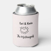 ハートデザイン結婚式の引き出物 缶クーラー (缶正面)
