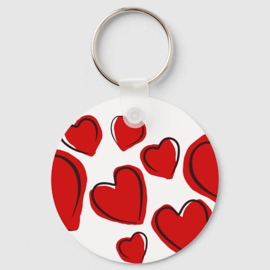 ハートデザイン キーホルダー (正面)