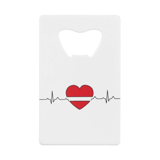 ハートデザイン クレジットカード栓抜き (正面)