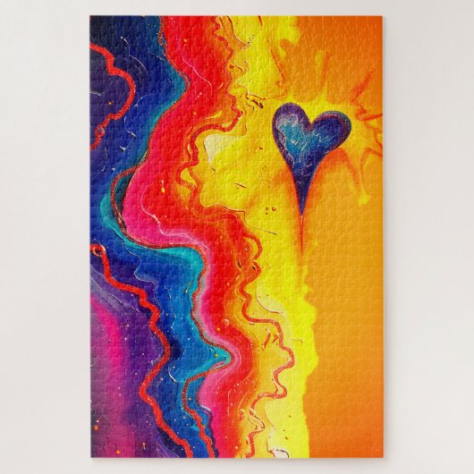 ハートデザイン ジグソーパズル (縦)