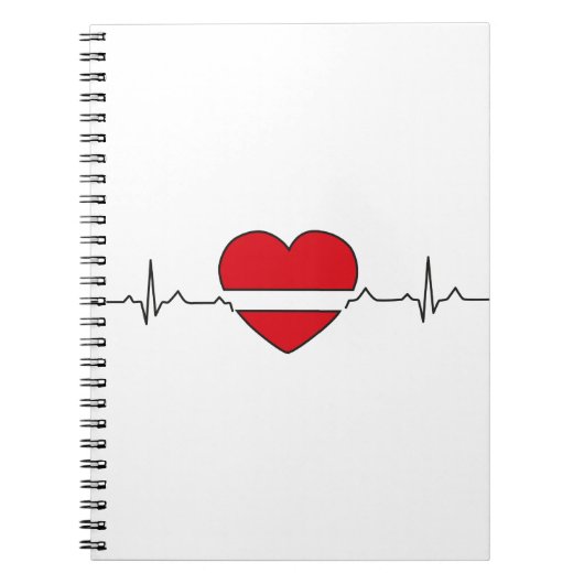 ハートデザイン ノートブック (正面)