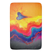 ハートデザイン バスマット (正面縦)