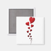 ハートデザイン,バレンタインのギフト, BFのためのギフト, GF マグネット (正面/裏面)