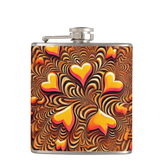 ハートデザイン フラスク (正面)
